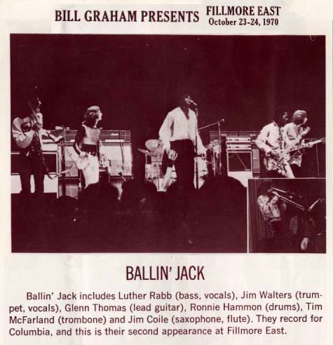 Ballinjack Fillmore East 1970